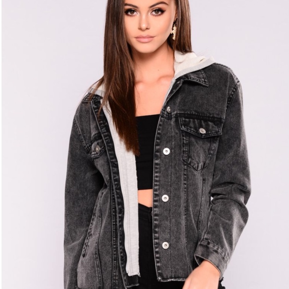Black fashionova denim jacket